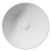 GSI - PURA keramické umývadlo na dosku, Ø 42cm, biela mat 885109