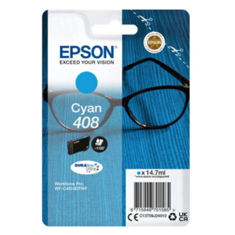 Epson 408 Spectacles DURABrite Ultra azúrový