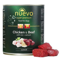 Konzerva NUEVO DOG Junior Chicken & Beef 800 g
