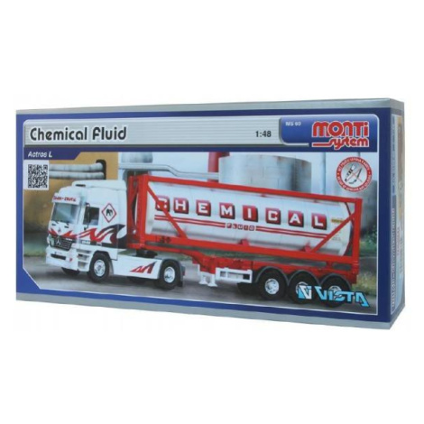 Stavebnica Monti 60 Chemical Fluid Actros L-MB 1:48 v krabici 31,5x16,5x7,5cm