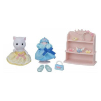 Sylvanian family Šaty a ozdoby pre princezné s mačiatkom