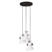 vidaXL Závesná lampa 25 W biela 30x30x100 cm E27