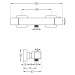 MEXEN - Cube termostatická sprchová batéria grafit 77200-66