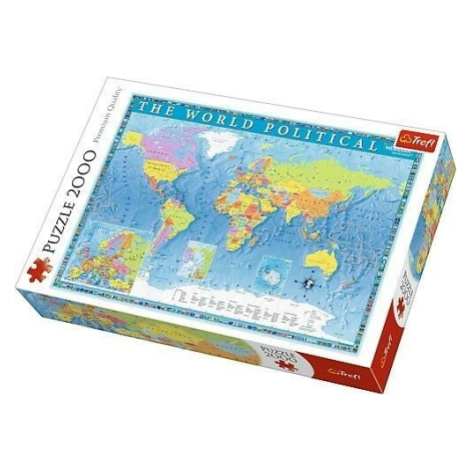 Trefl puzzle Politická mapa sveta 2000