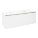 Kúpeľňová skrinka s umývadlom Naturel Savona 118x43x44,8 cm biela lesk