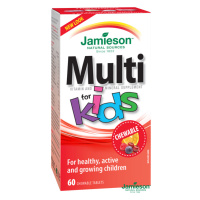 JAMIESON Multi Kids multivitamín tablety na cmúľanie pre deti so železom 60 ks