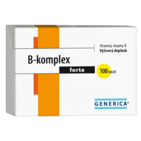 GENERICA B-komplex forte 100 tabliet