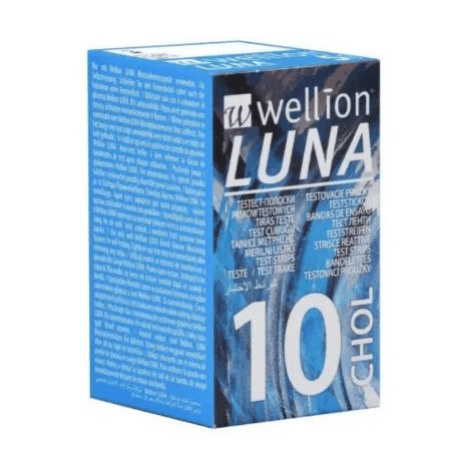 WELLION Luna chol testovacie prúžky 10 ks