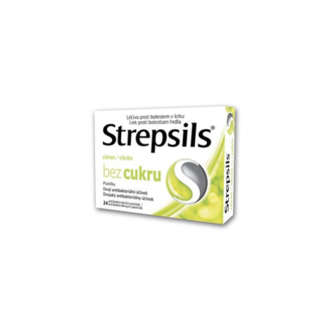 STREPSILS Citrón bez cukru 24 past