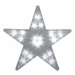 Nexos 29216 Vianočná dekorácia - Svetelná hviezda - 20 LED, 35 cm