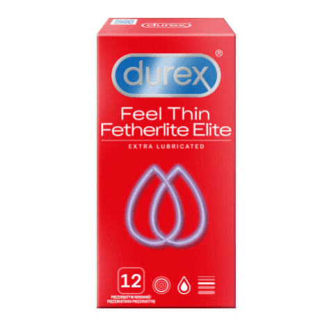 DUREX Feel thin extra lubricated kondóm 12 kusov