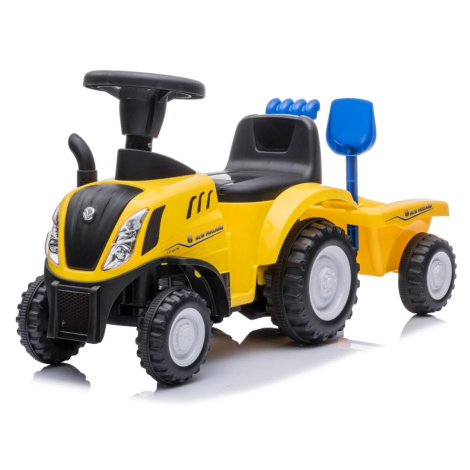 Baby Mix traktor s vlečkou a náradim New Holland Žlté BUDDY TOYS