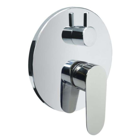 Mereo Sprchová podomietková batéria s prepínačom, Mada, Mbox, kruhový kryt, chróm CBQ60106MA