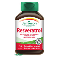 JAMIESON Resveratrol 50 mg extrakt z červeného vína 30 kapsúl