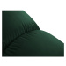 Zelený zamatový modul pohovky (stredový diel) Bellis – Micadoni Home