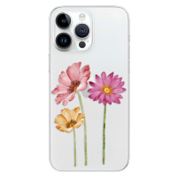 Odolné silikónové puzdro iSaprio - Three Flowers - iPhone 15 Pro Max