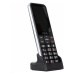 EVOLVEO EasyPhone LT, mobilný telefón pre seniorov s nabíjacím stojanom, čierna