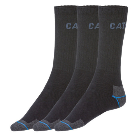 Caterpillar Pánske pracovné ponožky, 3 páry (39/42, čierna)