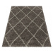 Kusový koberec Alvor Shaggy 3401 taupe - 160x230 cm Ayyildiz koberce