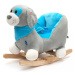 Hojdacia hračka s melódiou Baby Mix psík modrý