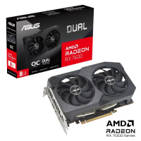 ASUS VGA AMD Radeon RX 7600 DUAL V2 OC 8G, 8G GDDR6, 3xDP, 1xHDMI