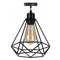 Toolight - Stropná lampa Reno 1xE27 180986D, čierna, OSW-00015