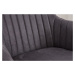 LuxD 25780 Dizajnová otočná stolička Gaura vintage sivá