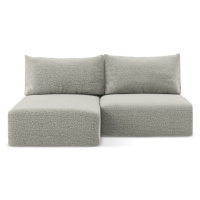 Svetlosivá rozkladacia/s úložným priestorom rohová pohovka (ľavý roh) Kalena – Makamii