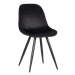 Čierne zamatové jedálenské stoličky v súprave 2 ks Capri – LABEL51