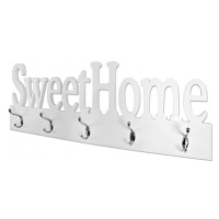 Nástenný vešiakový panel Sweet Home, biely%