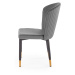 HALMAR K446 jedálenská stolička sivá / čierna