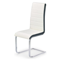 Sconto Jedálenská stolička SCK-132 biela/čierna/chróm