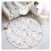 Detský koberec vo svetlosivo-bielej farbe ø 100 cm Comfort – Mila Home