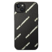 Karl Lagerfeld PU Grained Leather Logomania Zadný Kryt pre iPhone 14 Max Black