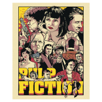 Diamantové maľovanie - PULP FICTION Rámovanie: bez rámu a bez vypnutia plátna, Rozmer: 40x50 cm