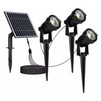 Záhradné zapichovacie solárne LED svietidlá 3x1,2W 3000K IP65 VT-11032  (V-TAC)