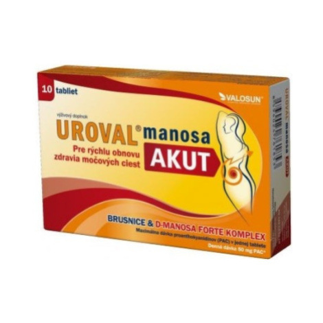 WALMARK Uroval manosa akut 10 tabliet