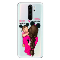 Odolné silikónové puzdro iSaprio - Mama Mouse Brunette and Girl - Xiaomi Redmi Note 8 Pro