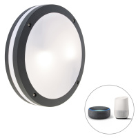 Inteligentné nástenné a stropné svietidlo tmavosivé vrátane WiFi A60 - Glow