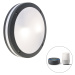 Inteligentné nástenné a stropné svietidlo tmavosivé vrátane WiFi A60 - Glow