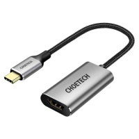 Redukcia Choetech s konektormi USB Type-C na HDMI 1.5 mm  4K 60Hz šedá