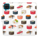 Flipové puzdro iSaprio - Sushi Pattern 02 - Samsung Galaxy A12