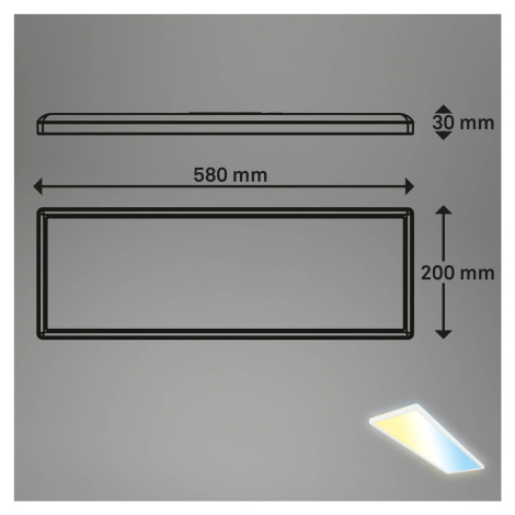 Inteligentné stropné svietidlo LED Tava, 58x20 cm, CCT, stmievateľné