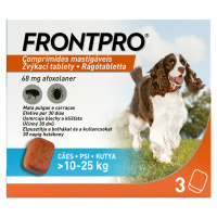 FRONTPRO Antiparazitárne žuvacie tablety pre psov (10-25 kg) 3 ks