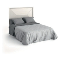 Estila Masívna luxusná posteľ Estoril s hranatým čelom a čalúneným rámom na matrac 135/150/180cm