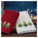 Bavlnený vianočný uterák biely s jedličkami Šírka: 50 cm | Dĺžka: 90 cm