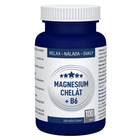 CLINICAL Magnesium chelát + B6 100 kapsúl