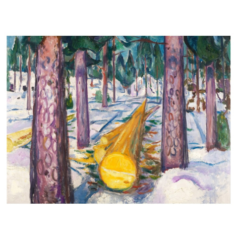 Reprodukcia obrazu Edvard Munch - The Yellow Log, 60 x 45 cm Fedkolor