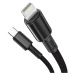 Dátový kábel High Density PD USB-C - Lightning 2,0 m 20W čierny