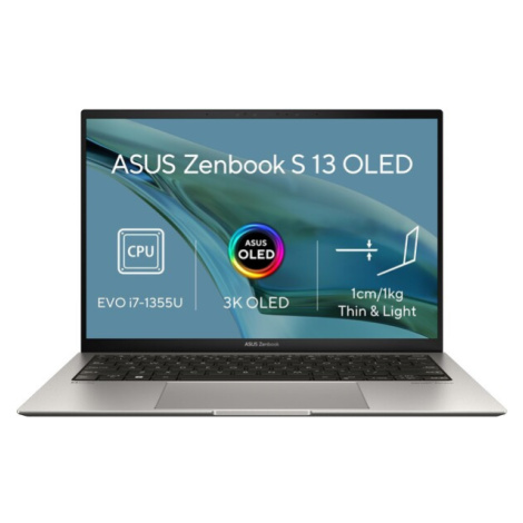 Asus Zenbook S 13.3/I7-1355U/16GB/1TB PCIE G4 (PERFORMANCE) SSD//GREY/WIN11 HOME